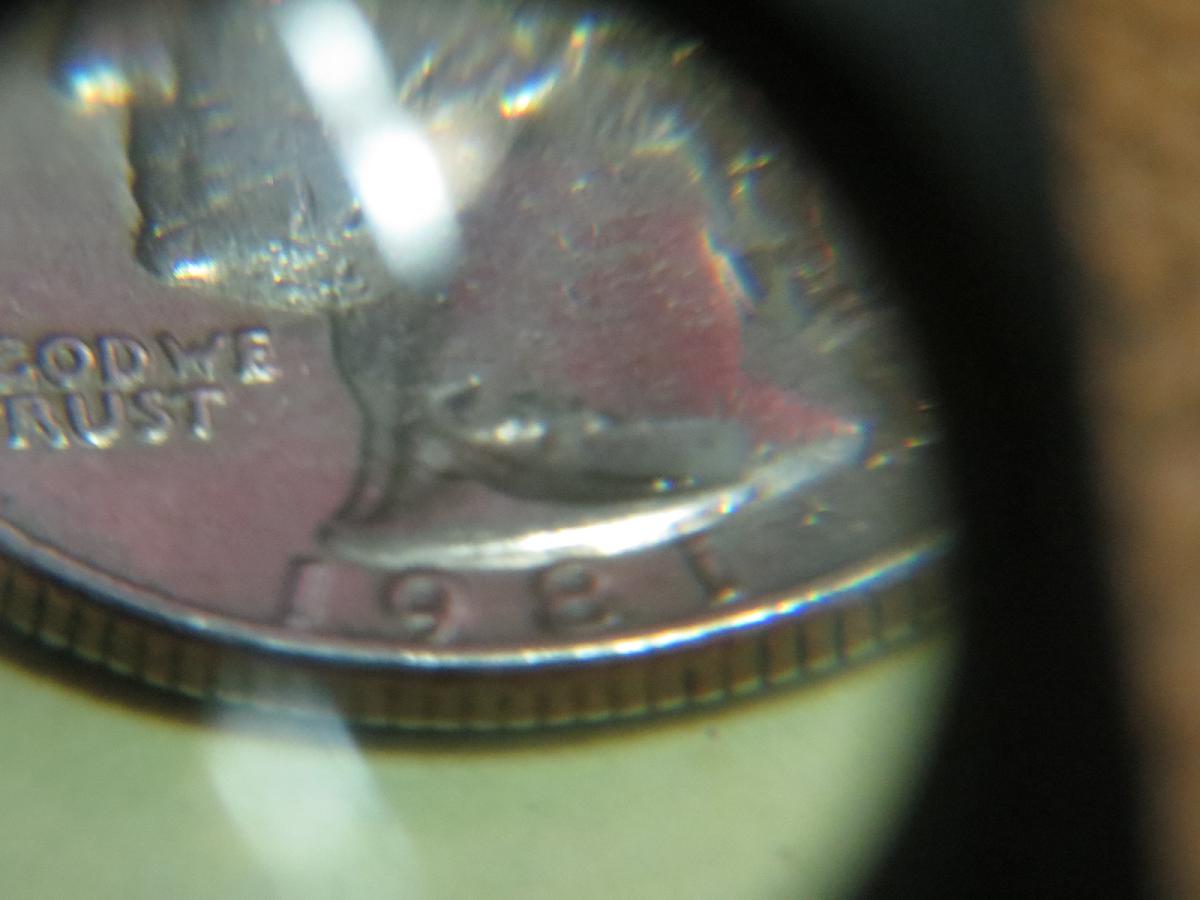 1981-P-Washington-Quarter-With-A-Tumor-On-The-Neck