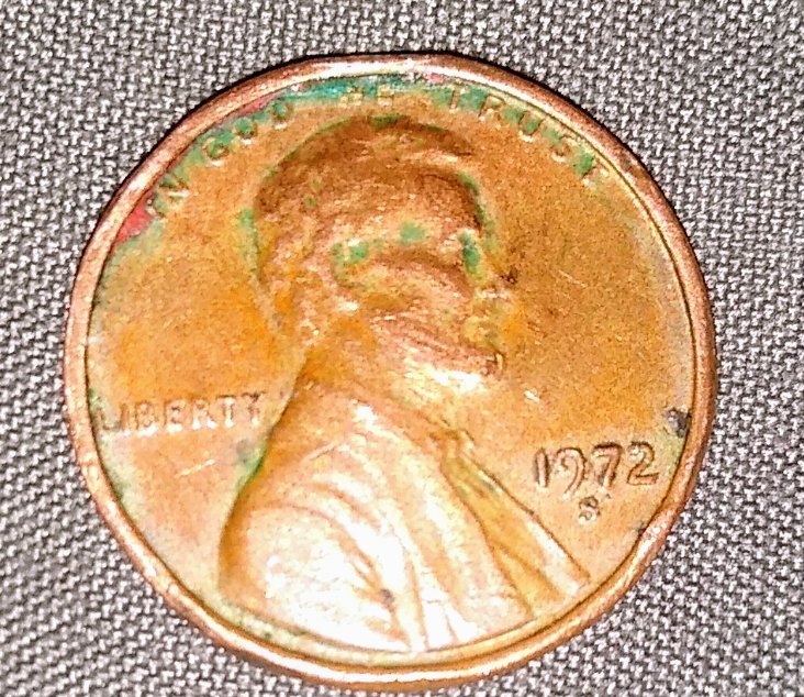 1972-S-Penny-W/-Broken-Column-On-Reverse-?
