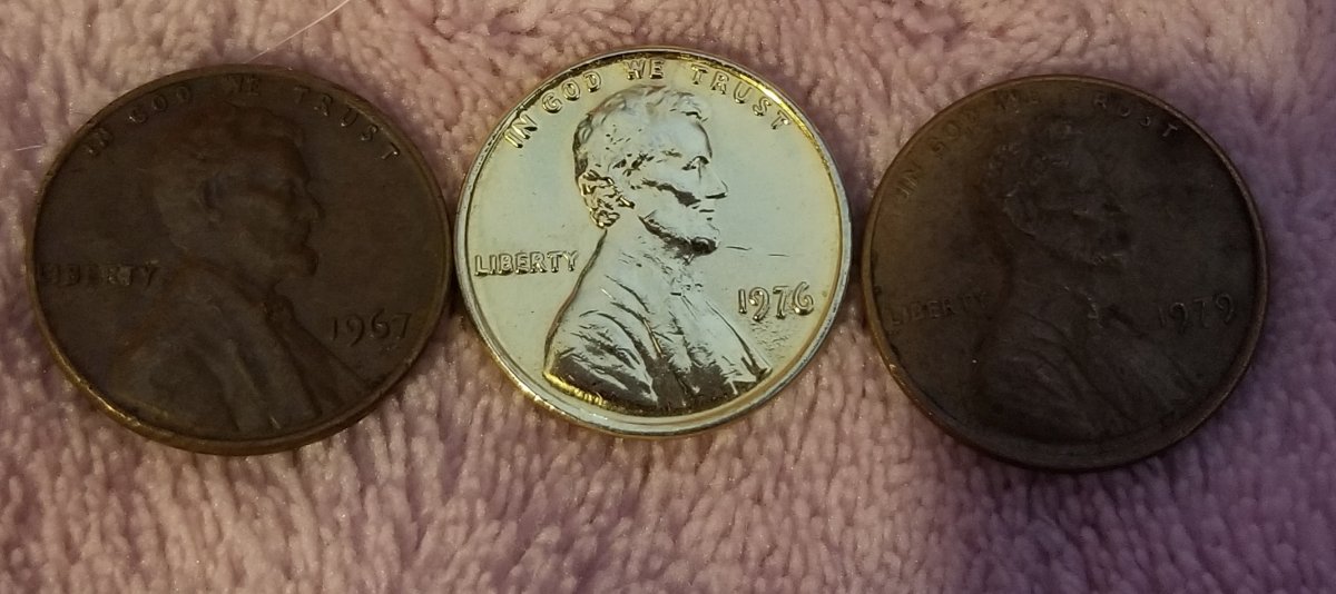 1976-Penny.-Weird-Color