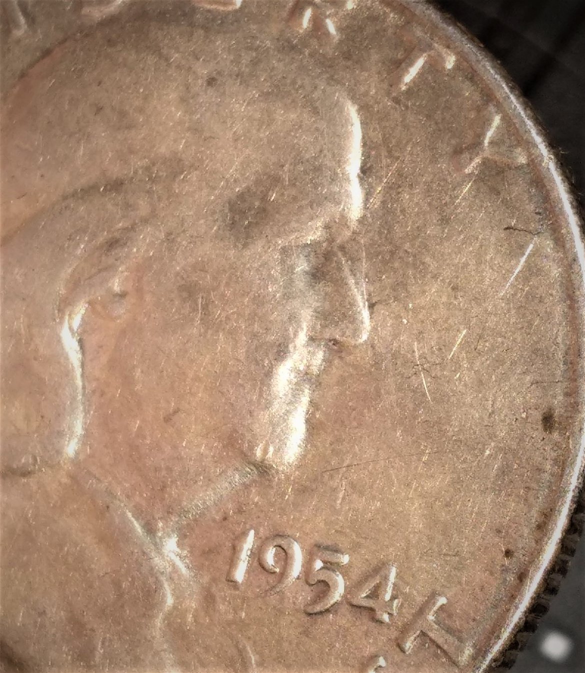 1954-S-Franklin-Half-Dollar,-