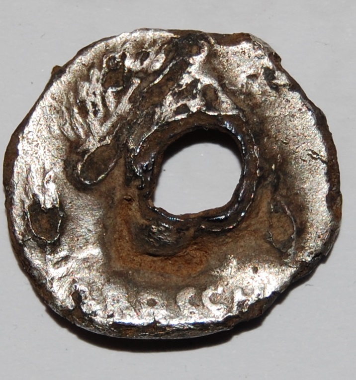 Holed-Fourree-Denarius-With-An-Iron-Core