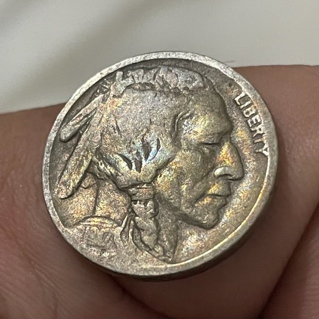 Buffalo-Nickel-1917-D-Toned