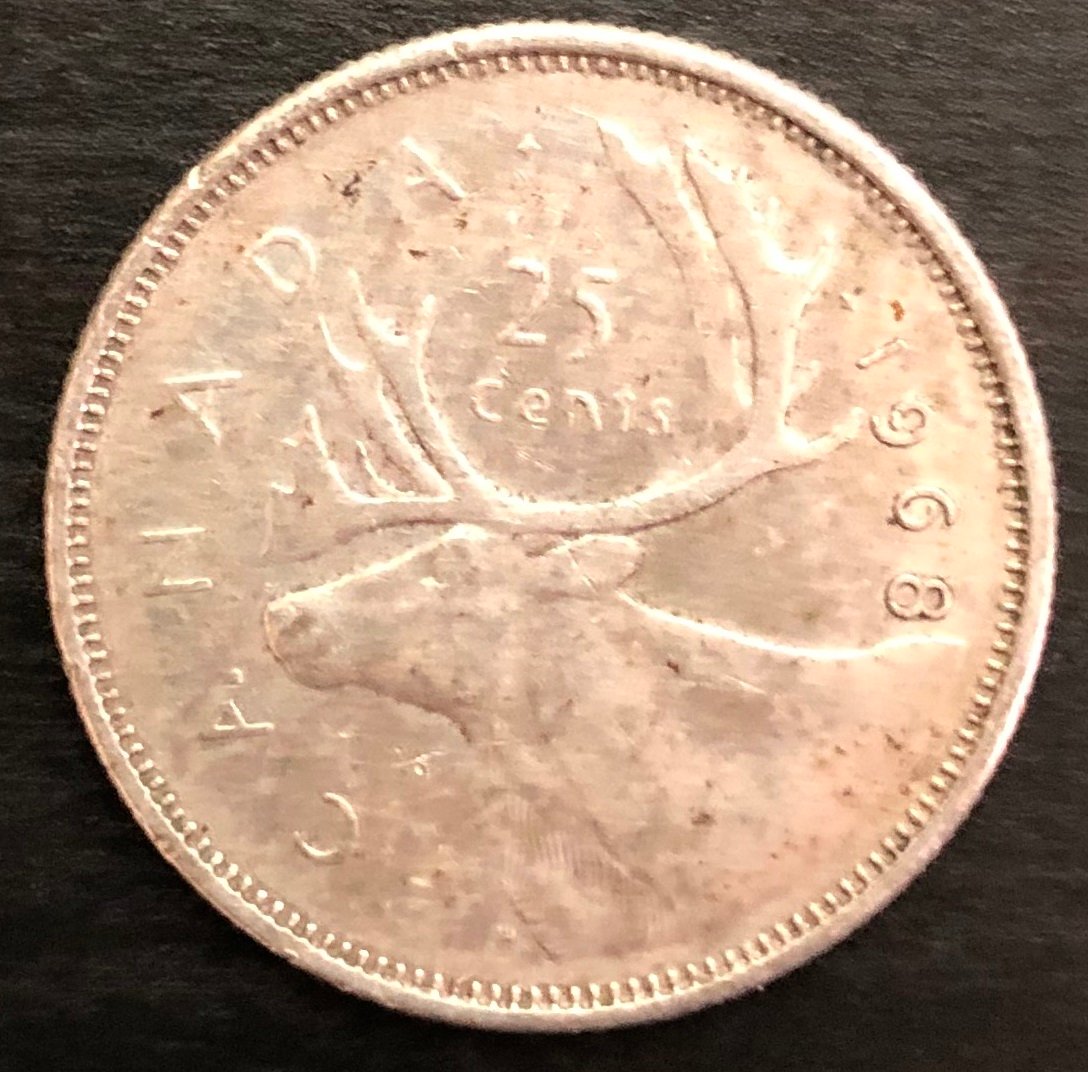1968-Canada-25-Cents-Is-Heavy---Genuine-Or-Counterfeit?