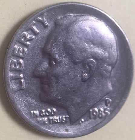 1985---P-Doubled-Die-Dime