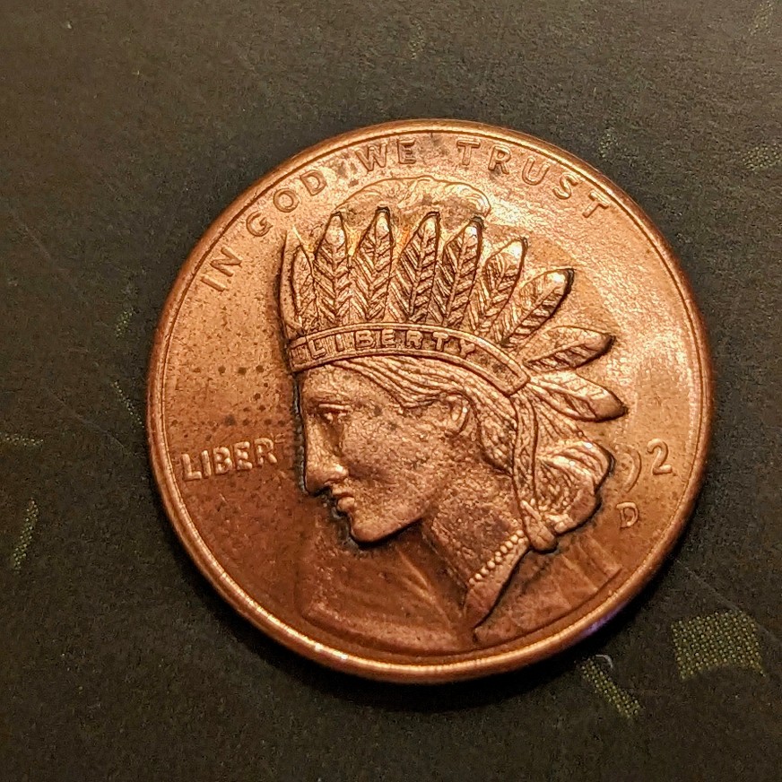 1992-D-Penny-With-Print-Of-Indian-Head-Over-Lincoln's?-Tell-Me-It's-True