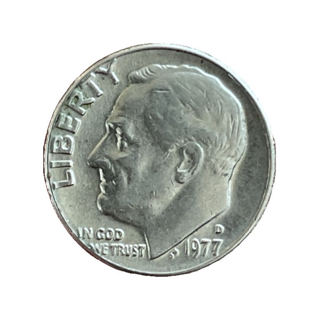1977-D-Roosevelt-Dime---Did-I-Find-My-First-Errors?-Touching-Rim-And-Letters?