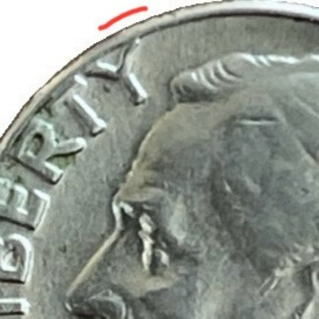 1977-D-Roosevelt-Dime---Did-I-Find-My-First-Errors?-Touching-Rim-And-Letters?