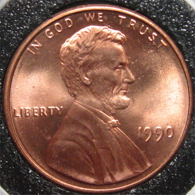 1990-Lincoln-Penny-No-S