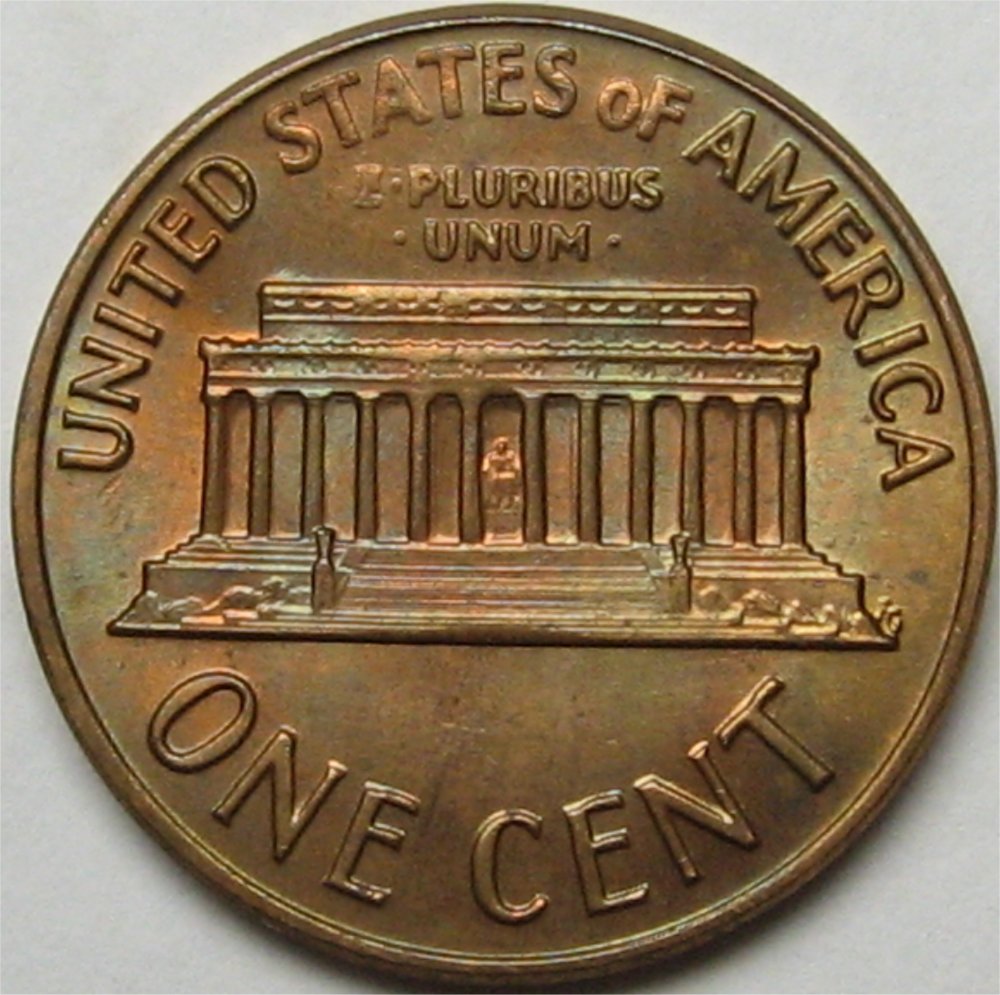 1972-D-Lincoln-Cent-Toner-#3---One-Sided-Toner