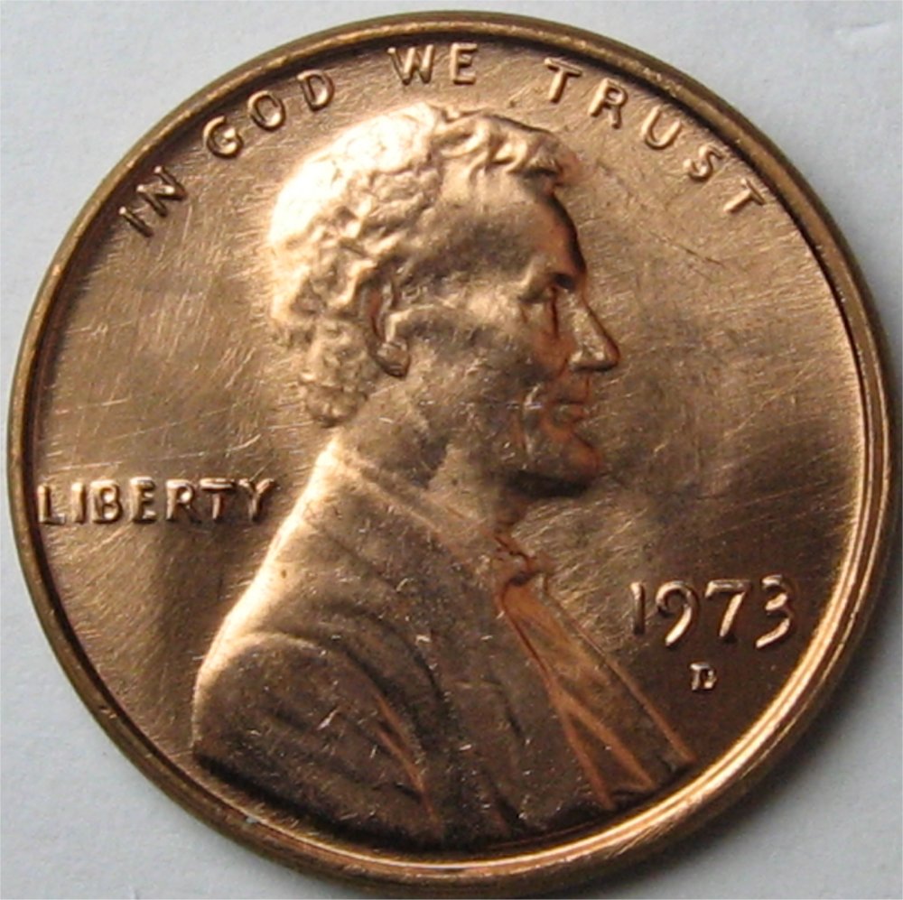 1973-D-Lincoln-Cent--Die-Polish-Lines-From-H-E-Double-Toothpick!