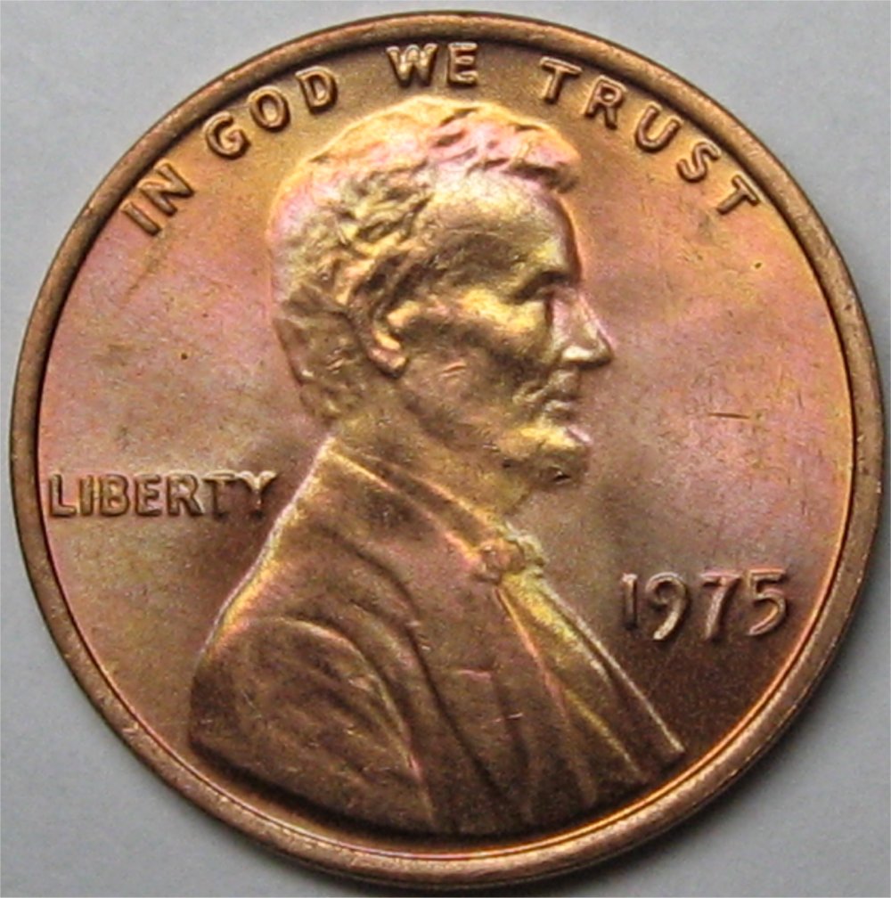 1975-Lincoln-Cent-Rose-&-Gold-Toner---Grade-It!