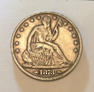 1873-Half-Dollar---Grade-And-Value