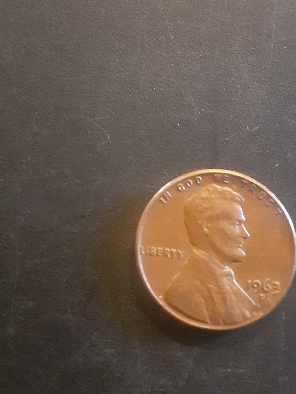 1963-Lincoln-Penny-With-A-Defect-On-The-Planchet