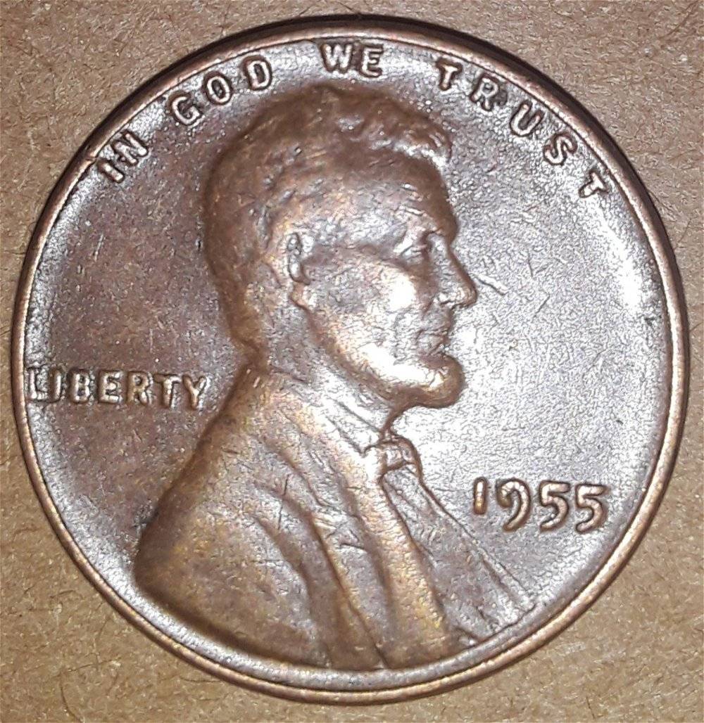 1955-Wheat-Penny-With-Unsure-Errors-On-Reverse