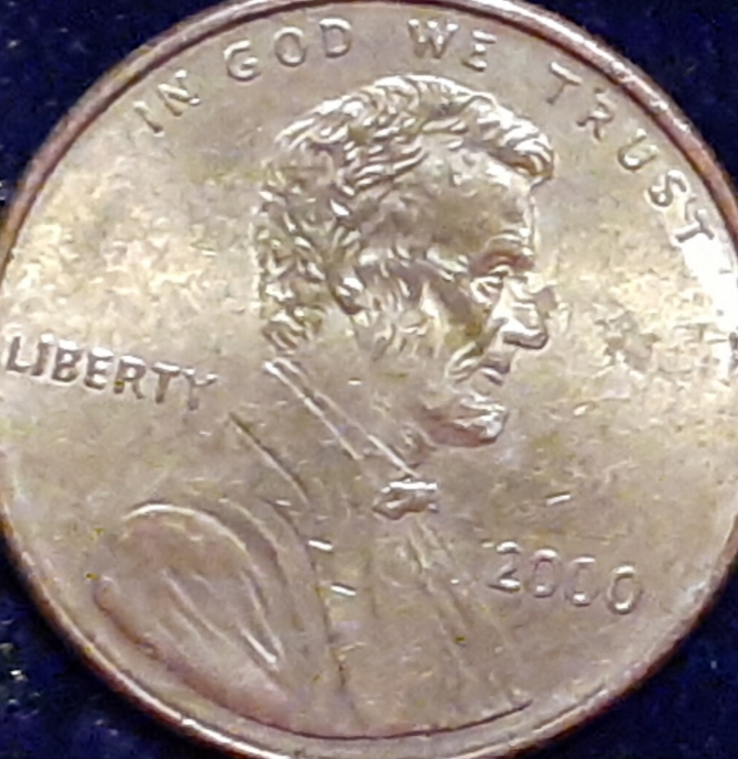 2000-Gold-Colored-Lincoln-Penny
