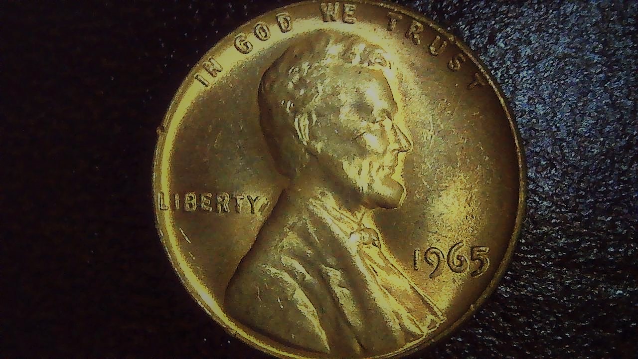 1965-P--Lincoln-Memorial-Cent-Penny-Silver-And-Copper?