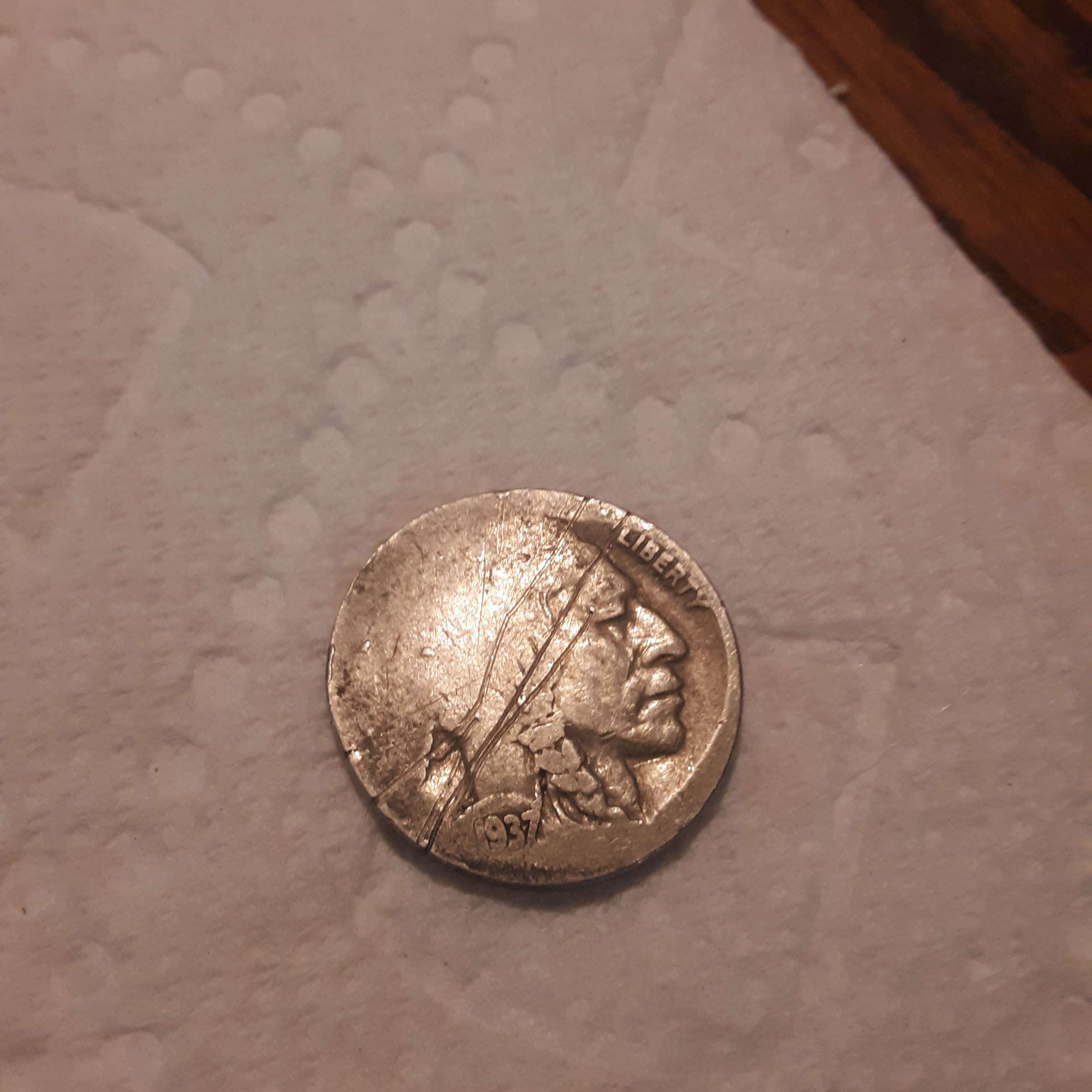 1937-Buffalo-Nickel-What-Could-Have-Done-This?-Is-This-PMD?