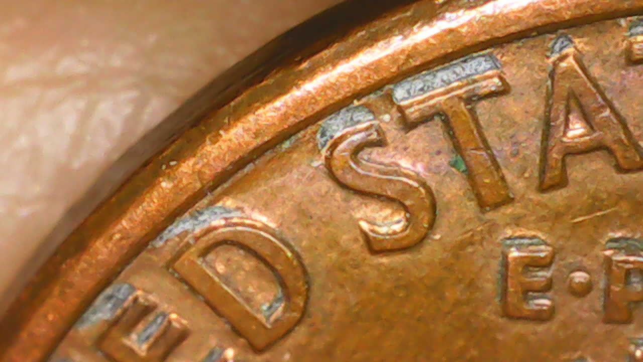 Silver-Marks-On-1992-D-Penny?