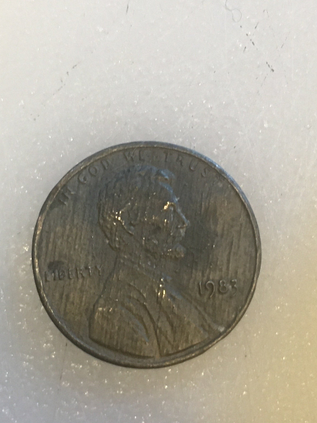 A-Wierd-1983-Lincoln-Cent---Larger-Size-Penny
