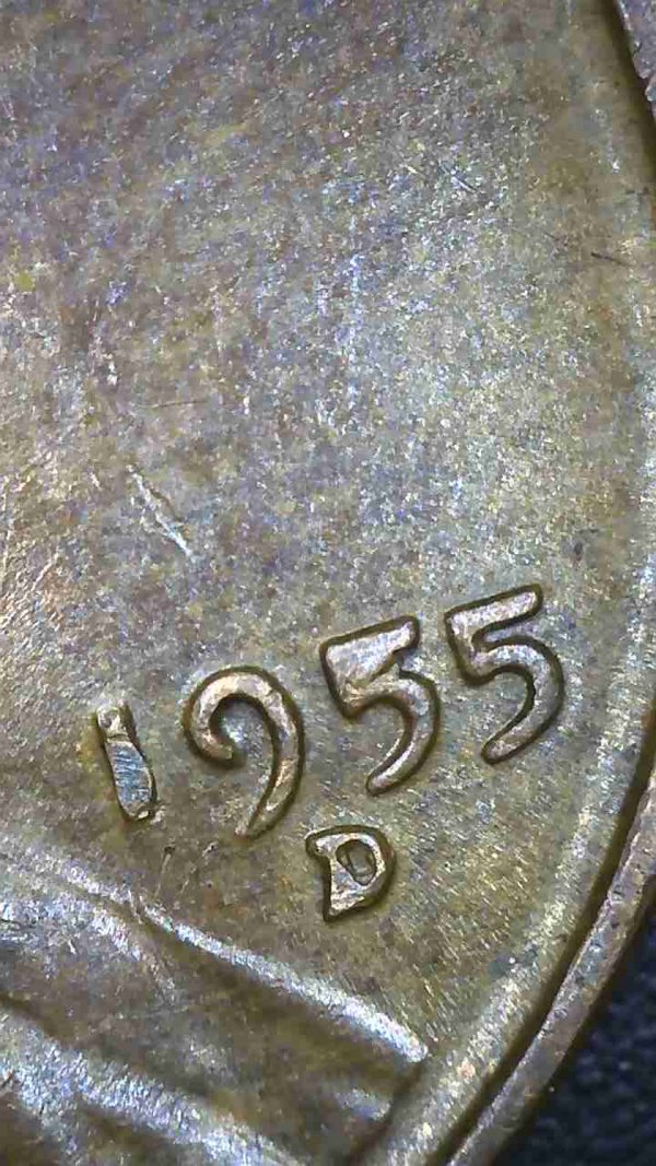 1955-D---Lincoln---RPM-W/Cud-On-Date