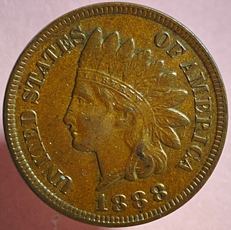 1888-Indian-Cent---Semi-Chocolate-Color---Is-This-