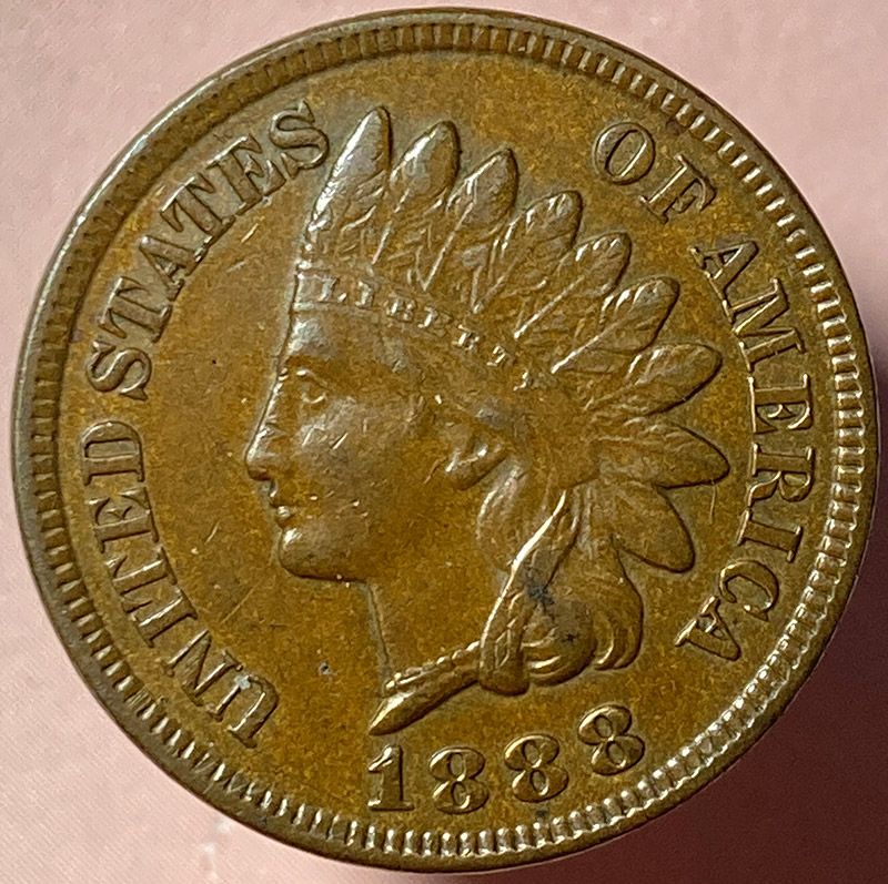 1888-Indian-Cent---Semi-Chocolate-Color---Is-This-