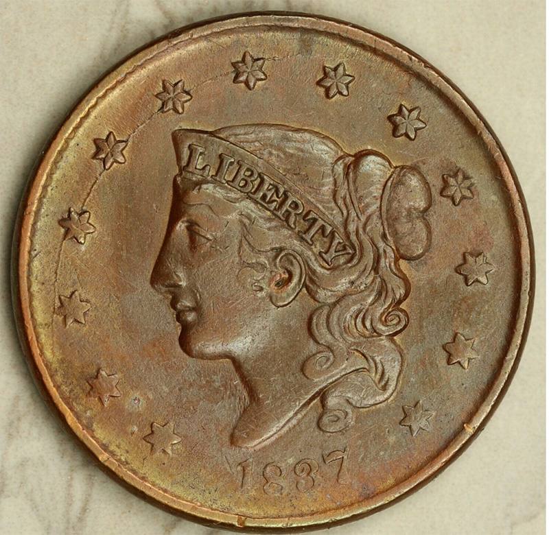 1837-Coronet-Head-Large-Cent---Trying-To-Learn