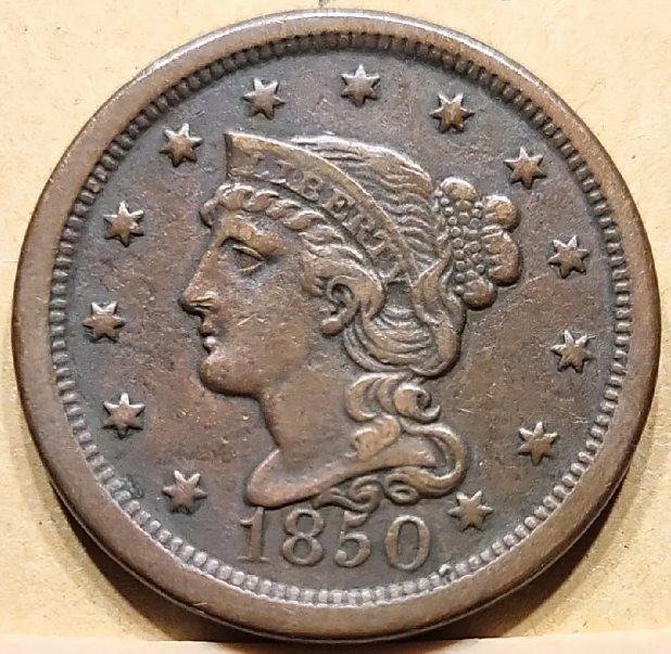 1850-Coronet-Cent---Trying-To-Learn