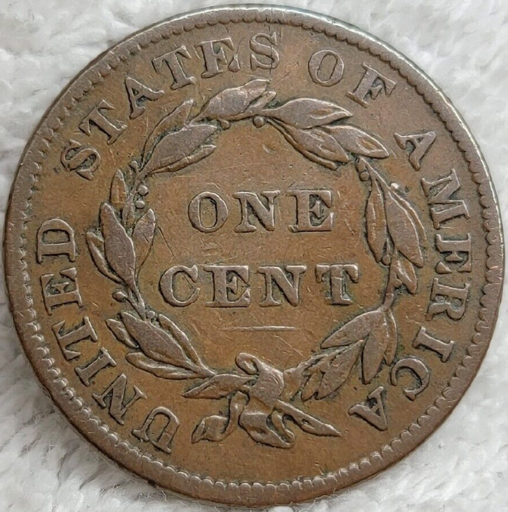 1836-Coronet-Head-Large-Cent-N-6-For-Grading-And-Opinion