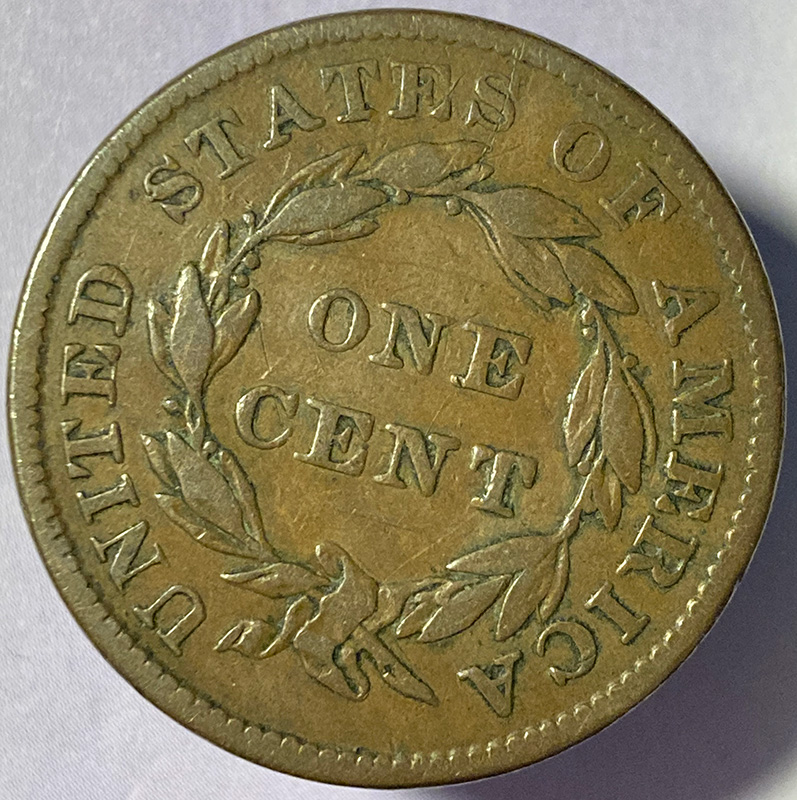 1836-Coronet-Head-Large-Cent-N-6-For-Grading-And-Opinion