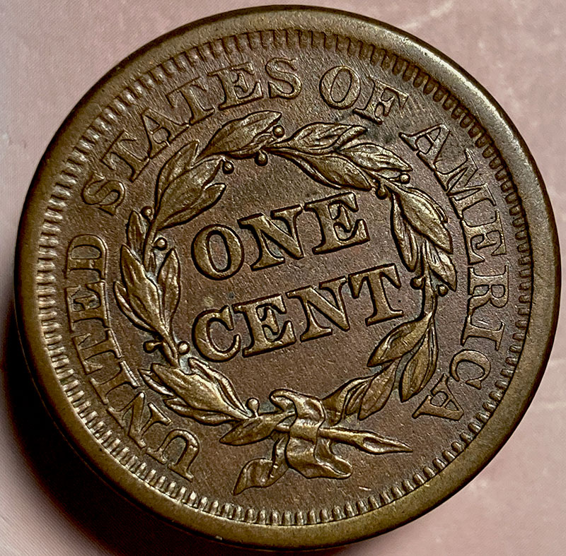 1851-Braided-Hair-Cent---In-Hand---Arrived-Today