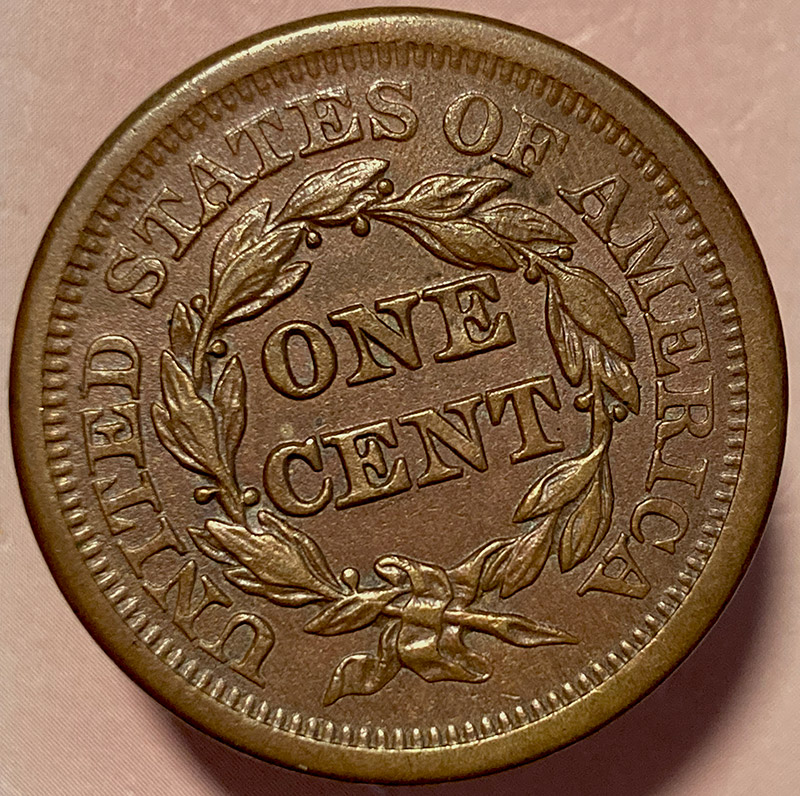 1851-Braided-Hair-Cent---In-Hand---Arrived-Today