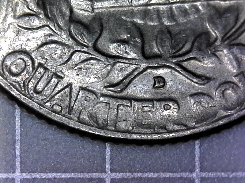 1964-D-Quarter-Repunched-Mint-Mark-RPM-Not-In-Wexler's-RPM-Listing