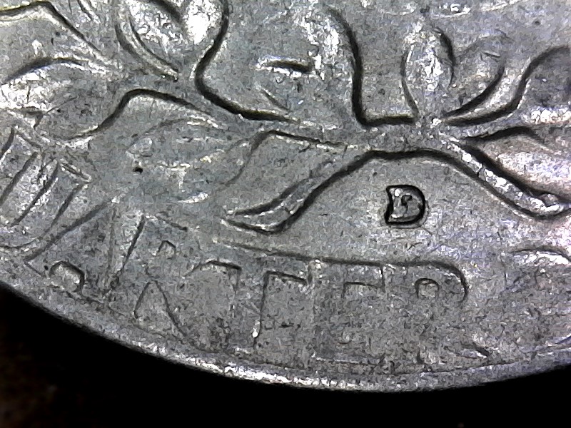 1964-D-Quarter-Repunched-Mint-Mark-RPM-Not-In-Wexler's-RPM-Listing