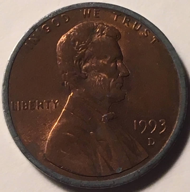 1993-D-Lincoln-Penny-With-Rim-Oddity