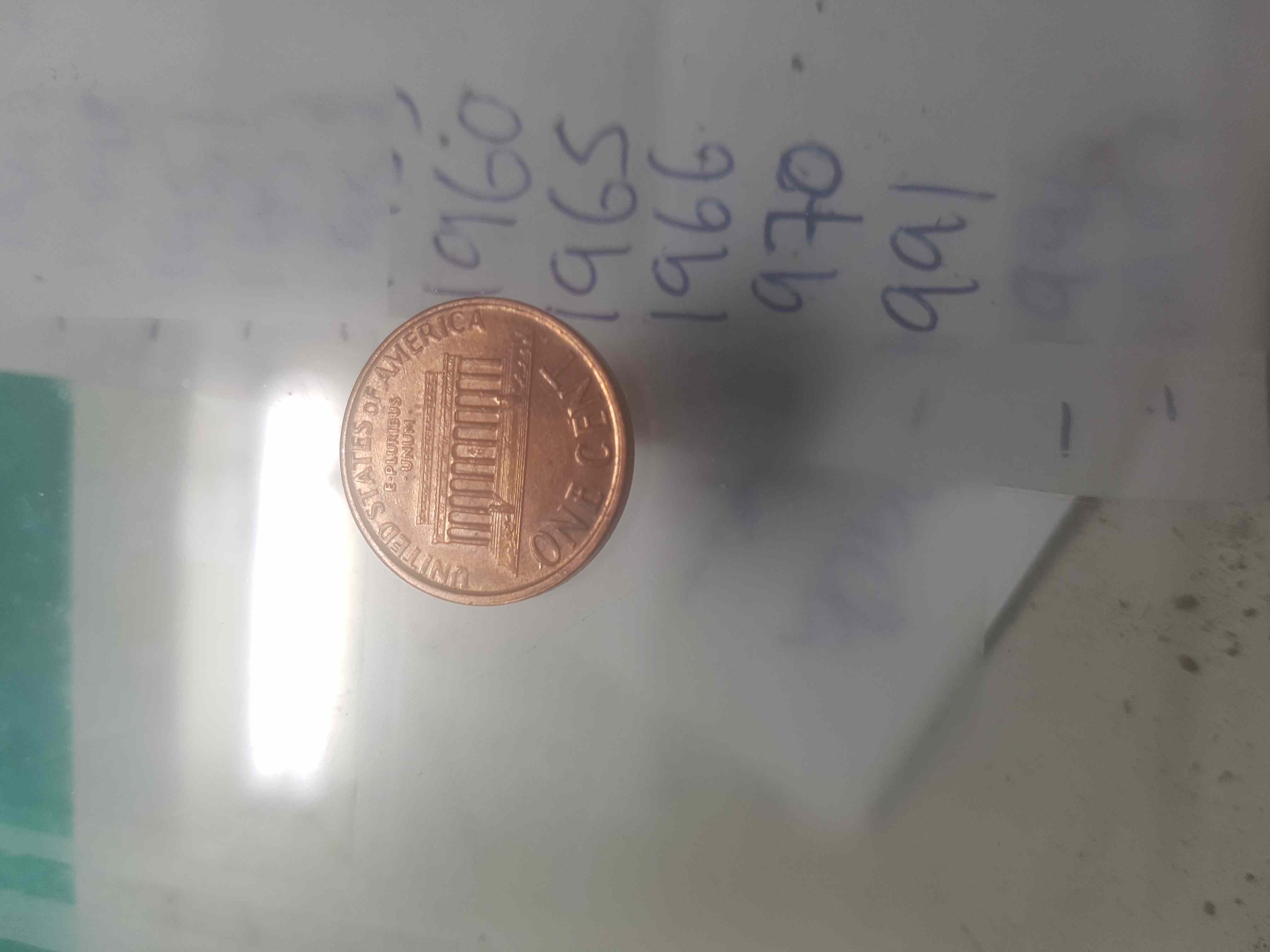 Penny-With-No-Stamp-Date-And-Anomalie-On-O-Of-One-Cent