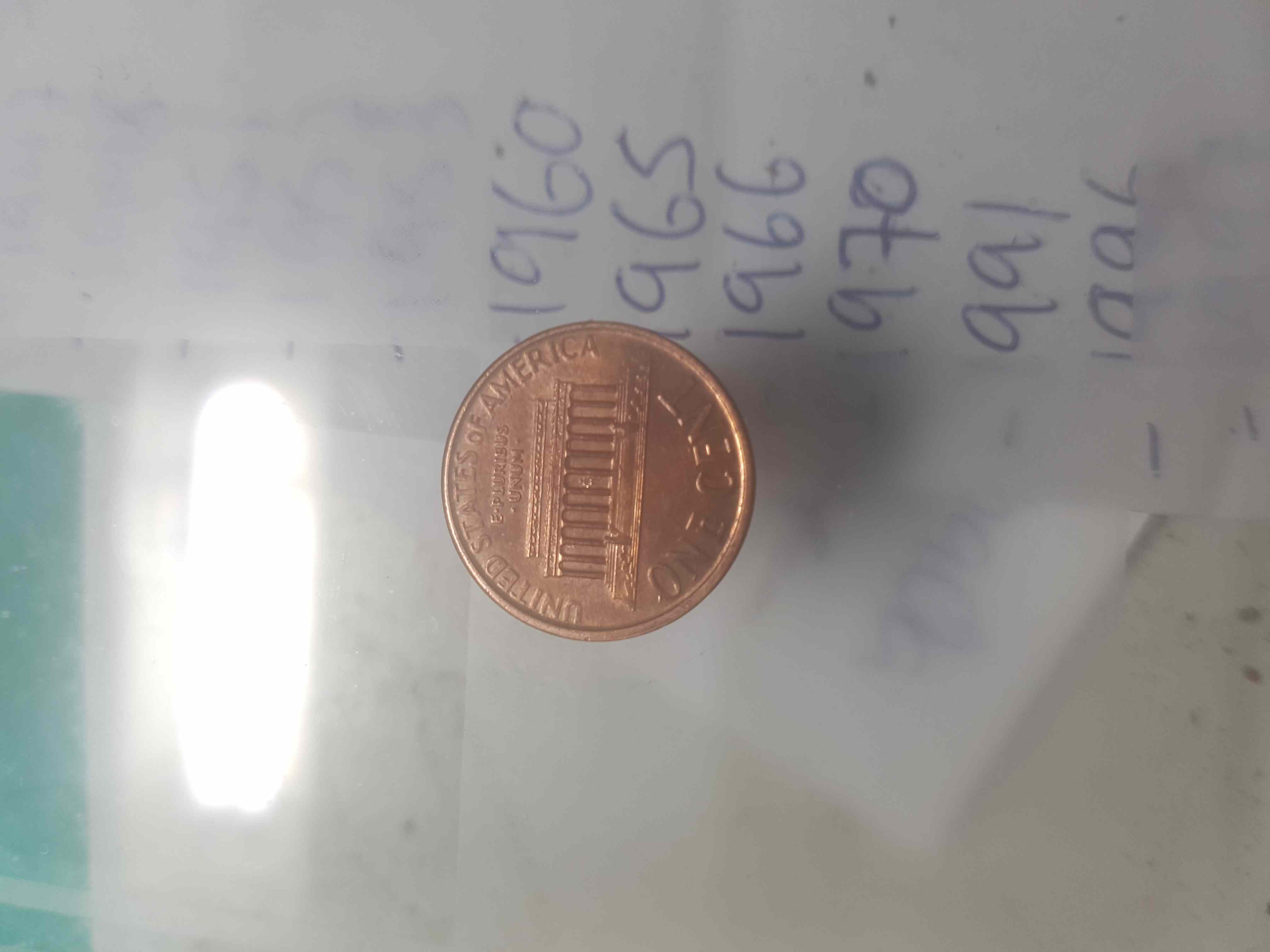 Penny-With-No-Stamp-Date-And-Anomalie-On-O-Of-One-Cent