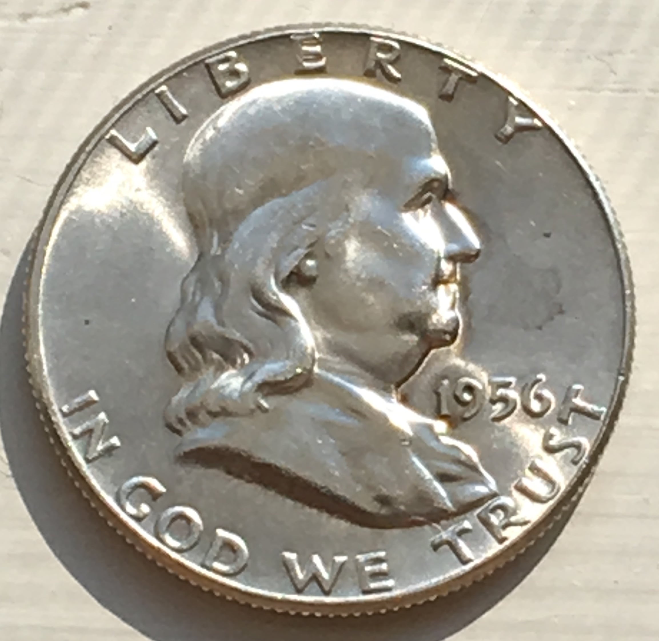 1956-Franklin-Half-For-Grading