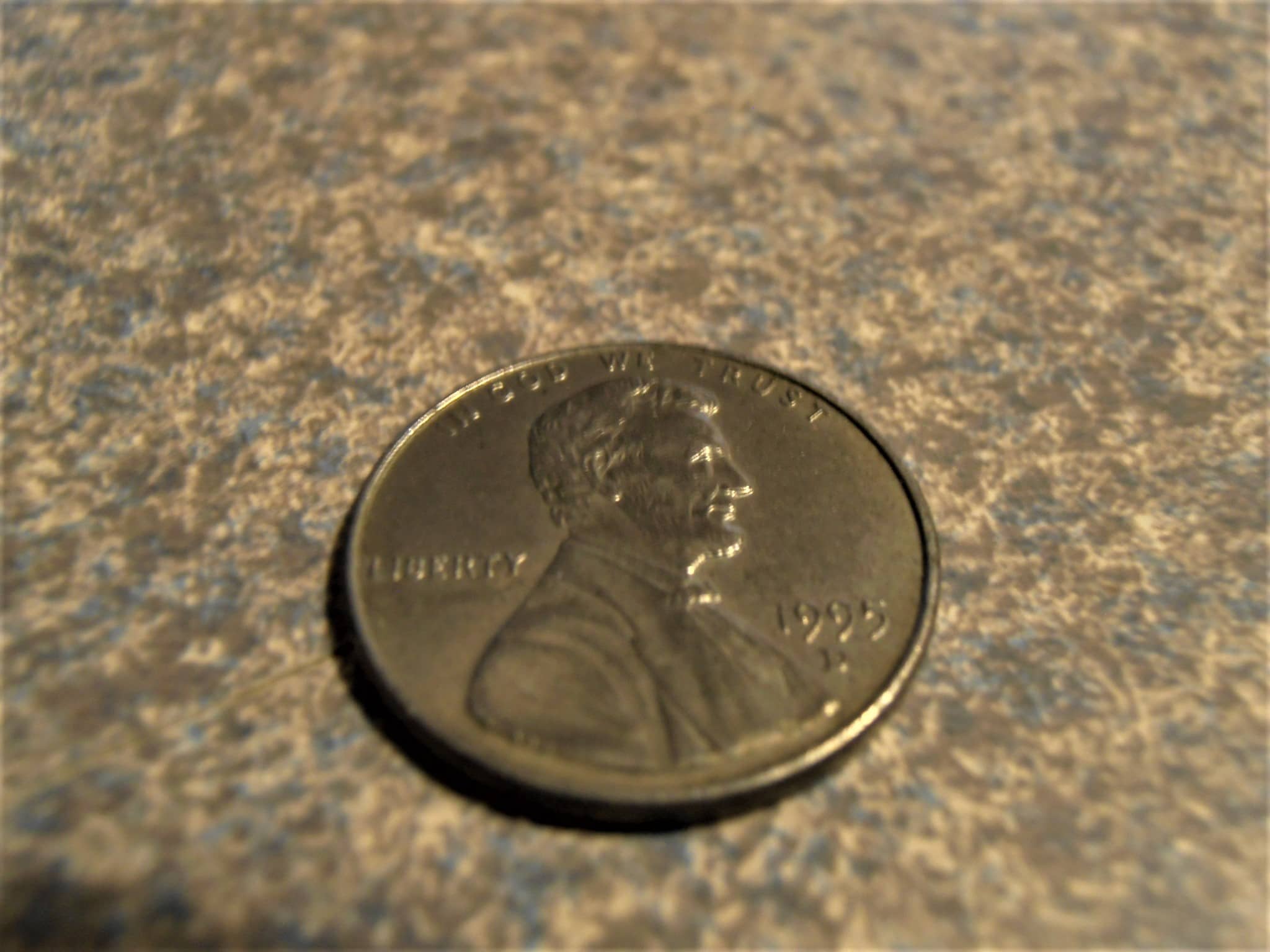 1995-Penny-W/-No-Copper-Coating