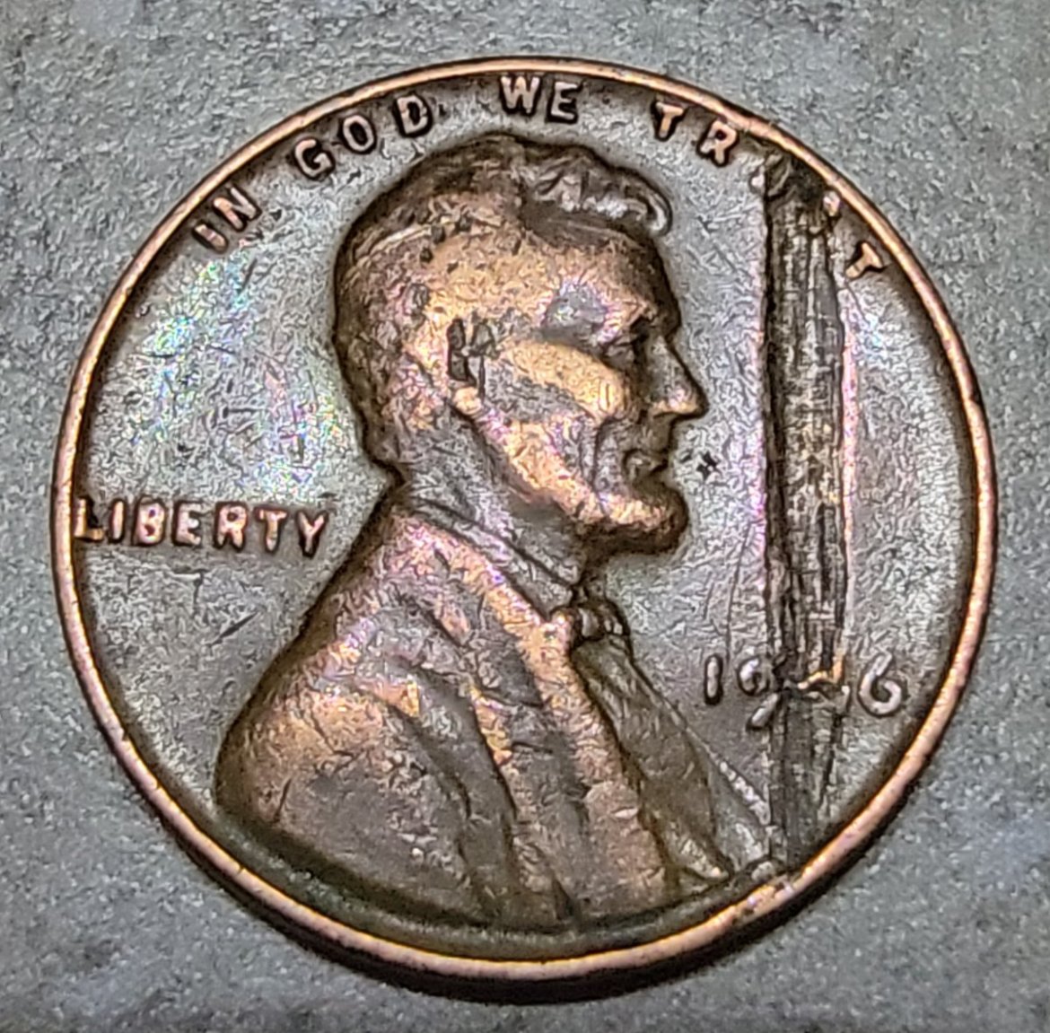 19?6--No-Mint?-Wheat-Penny-PMD?