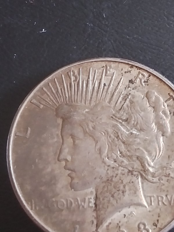 1923-Peace-Silver-Dollar-.damage?-Or-Missing-Layer?