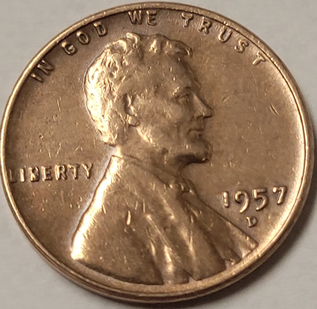 1957-D-Lincoln-Cent--Filled-Lower-B-In-Liberty-Too-Clean-Though.
