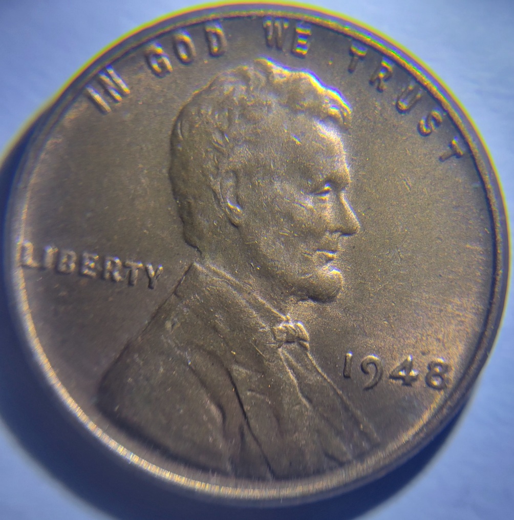 1948-Wheat-Cent--I-K-Ow-Its-Not-MS-Condition,-But-Curious.