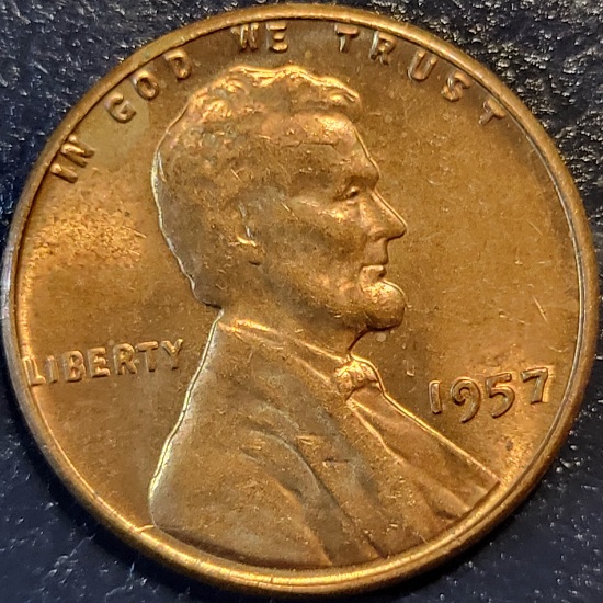 1957-Lincoln-Cent--Small-Cud-Rev.-&-Die-Crack-Obv.