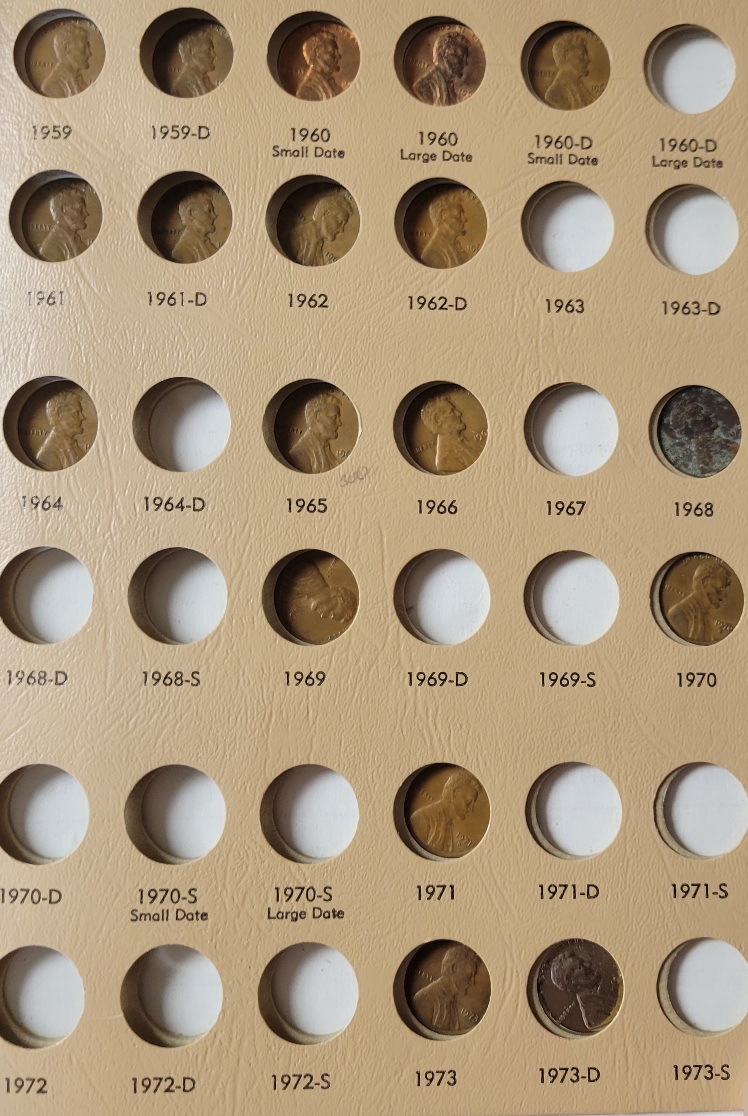 1909---1959-Lincoln-Cents--Incomplete-Collection