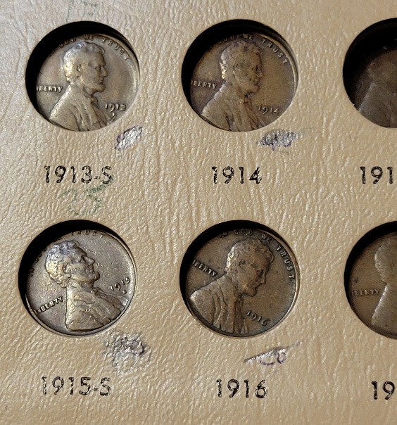 1909---1959-Lincoln-Cents--Incomplete-Collection