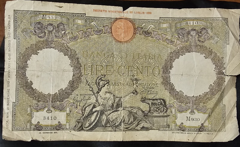Old-Foreign-Currency--Paper-Money