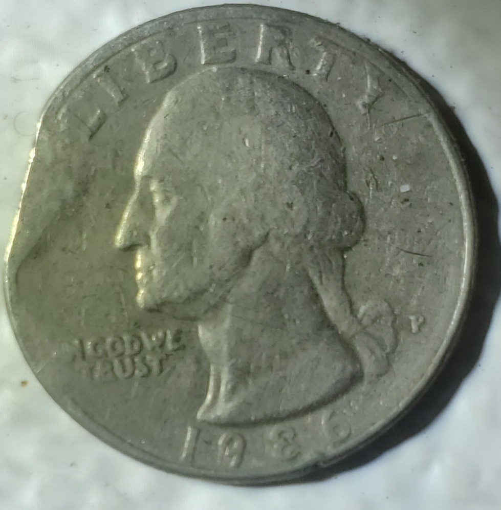 Just-Found-This-1986-P-Washington-Quarter,-With-A-Clip-Missing,-PMD?
