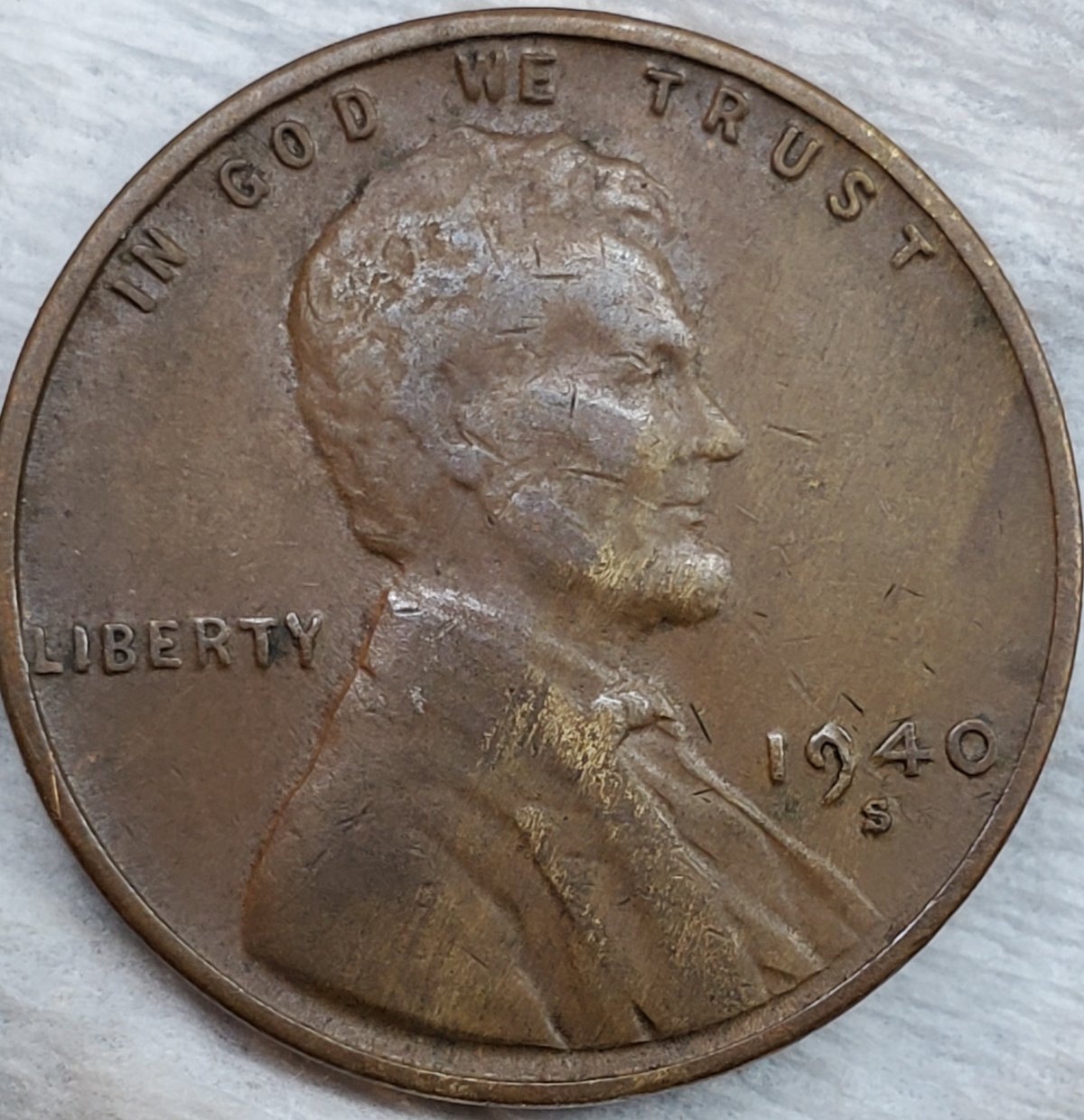 So-This-1940-S-Wheat-Cent-Looks-Candy-Striped-With-3-Colors?