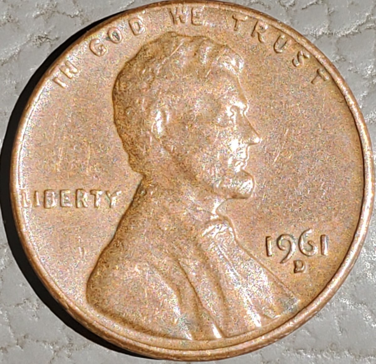 1961-D-Lincoln-Memorial-Cent,-Extra-Strip-Running-Down-East-Side-Of-Bust?